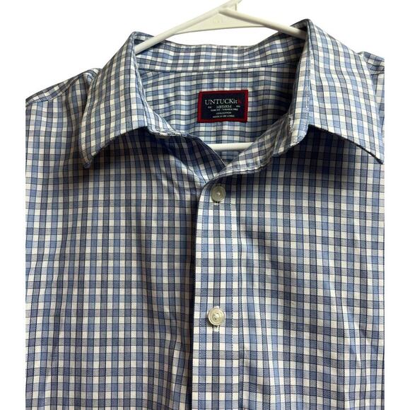 UNTUCKit Men's Slim Fit 100% Cotton Wrinkle Free Button Up Medium - Picture 3 of 11